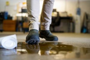 Slips in the office are a common cause of workplace injuries